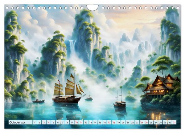 Produktbild: Archipelago's Exotic paradise trip (Wall Calendar 2026 DIN A4 landscape), CALVENDO 12 Month Wall Calendar