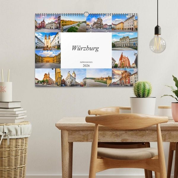 Produktbild: W&uuml;rzburg Impressionen (Wandkalender 2026 DIN A3 quer), CALVENDO Monatskalender