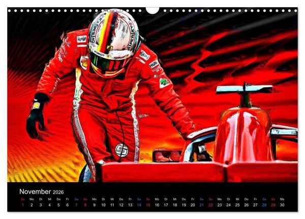Produktbild: Rote Renner aus Italien (Wandkalender 2026 DIN A3 quer), CALVENDO Monatskalender