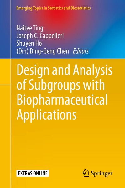 Produktbild: Design and Analysis of Subgroups with Biopharmaceutical Applications