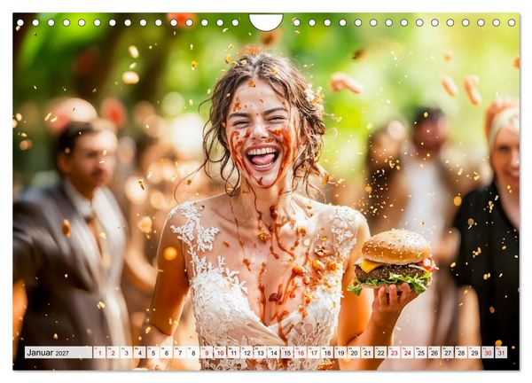 Produktbild: Trash The Dress - Brautshooting mit Action (Wandkalender 2027 DIN A4 quer), CALVENDO Monatskalender