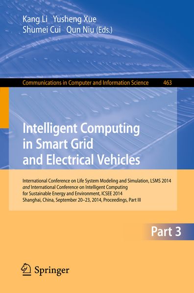 Produktbild: Intelligent Computing in Smart Grid and Electrical Vehicles