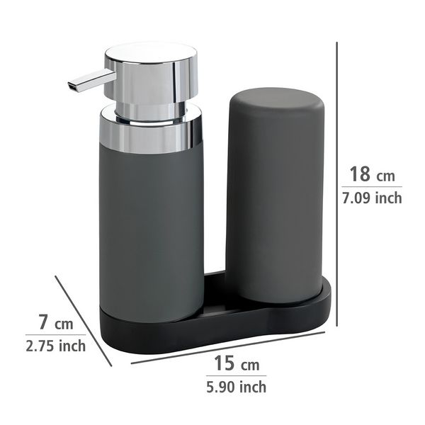 Produktbild: Sp&uuml;lstation Mod. Easy Squeez-e Grau, Sp&uuml;lbecken-Organizer