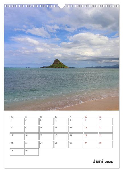 Produktbild: Hawaii - Reiseplaner (Wandkalender 2026 DIN A3 hoch), CALVENDO Monatskalender