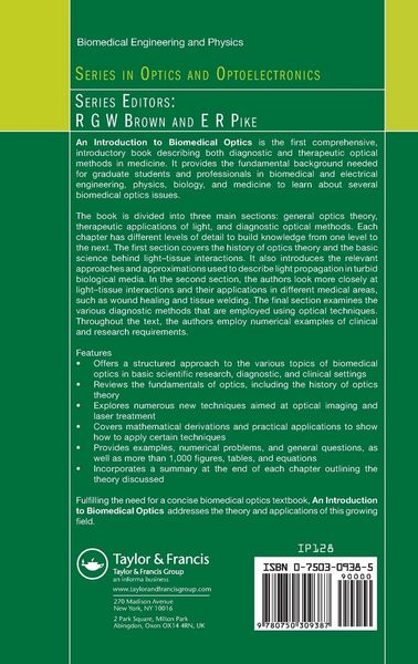 Produktbild: An Introduction to Biomedical Optics
