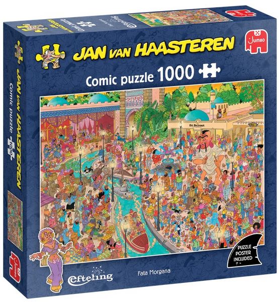 Produktbild: Jumbo 1110100620 - Jan van Haasteren, Fata Morgana Efteling, Comic-Puzzle, 1000 Teile