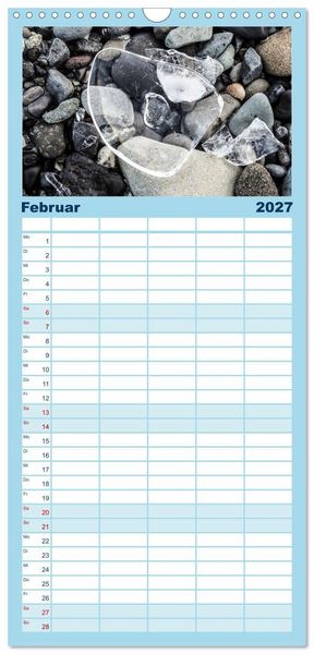 Produktbild: Familienplaner 2027 - Wasserzauber mit 5 Spalten (Wandkalender, 21 x 45 cm) CALVENDO