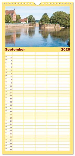 Produktbild: Familienplaner 2026 - Altes Hameln mit 5 Spalten (Wandkalender, 21 x 45 cm) CALVENDO