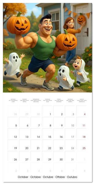 Produktbild: Bodybuilding with Family (Wall Calendar 2026 12 &times; 12 Inch) CALVENDO 12 Month Wall Calendar