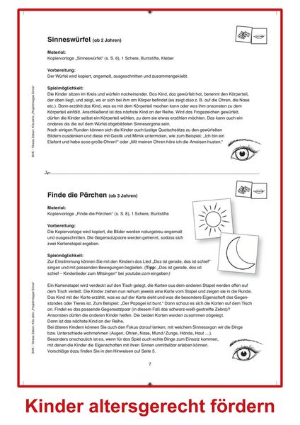 Produktbild: Kita aktiv Projektmappe Sinne