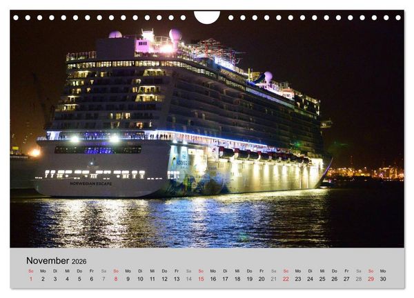 Produktbild: Kreuzfahrt Impressionen (Wandkalender 2026 DIN A4 quer), CALVENDO Monatskalender