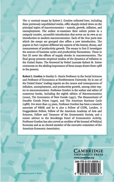 Produktbild: Productivity Growth, Inflation, and Unemployment