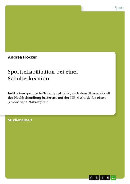 Produktbild: Sportrehabilitation bei einer Schulterluxation