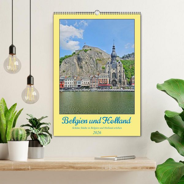 Produktbild: Belgien und Holland, sch&ouml;ne St&auml;dte in Belgien und Holland erleben (Wandkalender 2026 DIN A2 hoch), CALVENDO Monatskalender