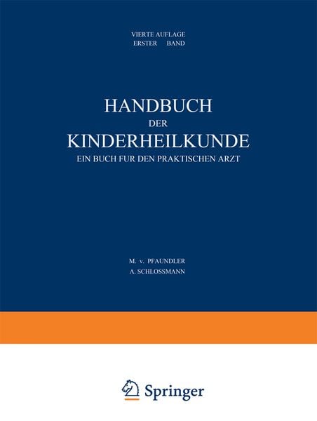 Produktbild: Handbuch der Kinderheilkunde