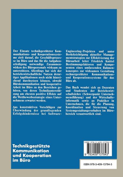 Produktbild: Technikgest&uuml;tzte Kommunikation und Kooperation im B&uuml;ro