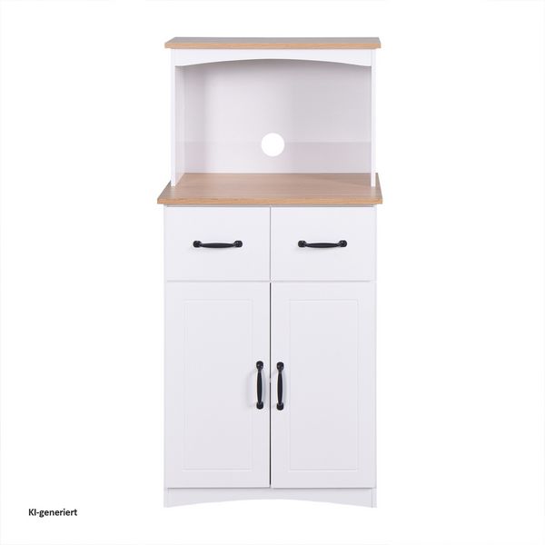 Produktbild: HTI-Living Moderner K&uuml;chenschrank mit viel Stauraum Landhausstil Wei&szlig;