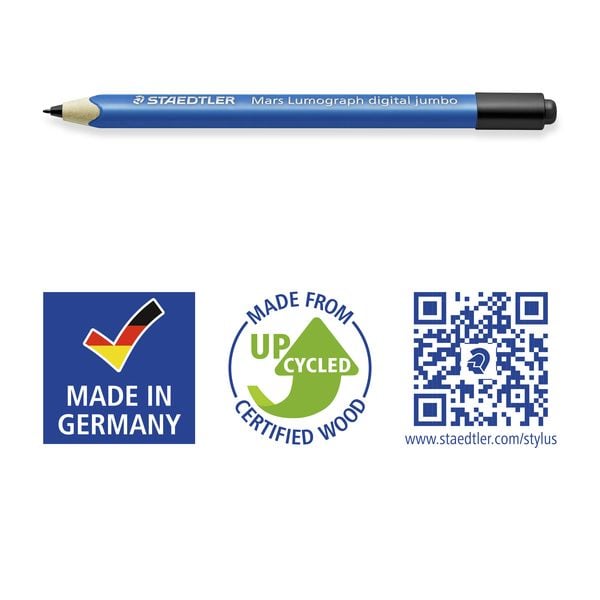 Produktbild: STAEDTLER Digitalstift Mars Lumograph digital jumbo 180J 22 Stylus, 5 Ersatzspitzen und Werkzeug