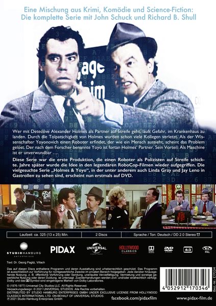 Produktbild: Holmes & Yoyo / Die komplette 13-teilige Kultserie (Pidax Serien-Klassiker) [2 DVDs]