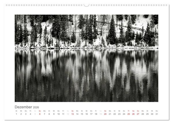 Produktbild: einfach schwarz-wei&szlig; (Wandkalender 2026 DIN A2 quer), CALVENDO Monatskalender