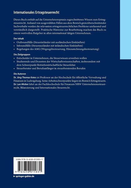 Produktbild: Internationales Ertragsteuerrecht