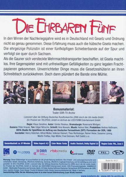 Produktbild: Die Ehrbahren F&uuml;nf (DDR TV-Archiv)