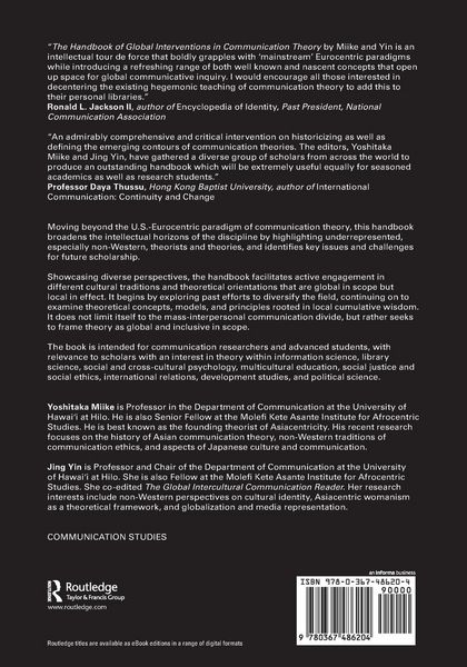Produktbild: The Handbook of Global Interventions in Communication Theory