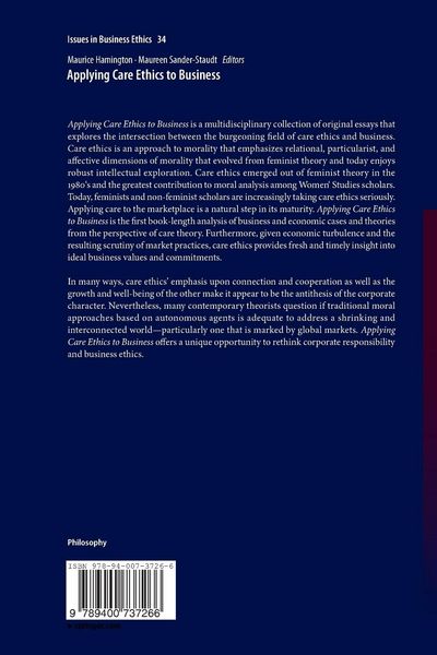 Produktbild: Applying Care Ethics to Business