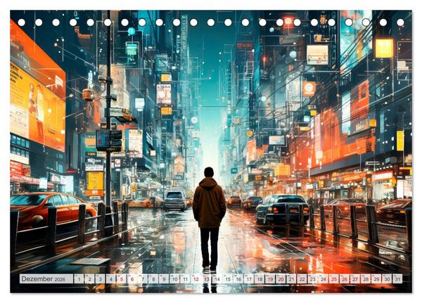 Produktbild: KI UND METAVERSE Algorithmen sowie virtuelle Realit&auml;t (Tischkalender 2026 DIN A5 quer), CALVENDO Monatskalender