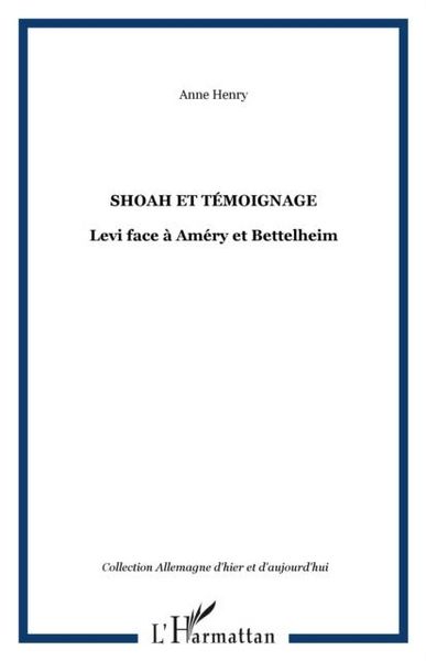 Produktbild: Shoah et temoignage
