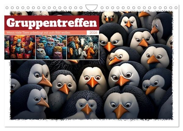 Gruppentreffen (Wandkalender 2026 DIN A4 quer), CALVENDO Monatskalender