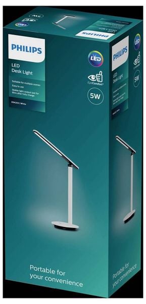 Produktbild: Philips LED Ivory DSK203 8719514420410 LED-Schreibtischleuchte LED LED fest eingebaut 5 W Wei&szlig;
