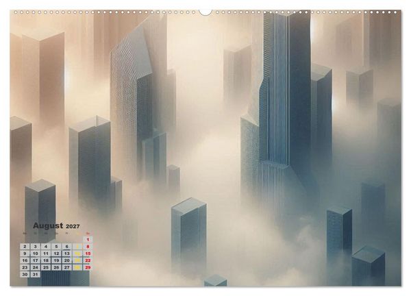 Produktbild: Digitale Landschaften &ndash; Atmosph&auml;ren der Zukunft (hochwertiger Premium Wandkalender 2027 DIN A2 quer), Kunstdruck in Hochglanz