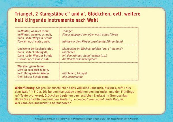 Produktbild: KliKlaKlang-Gedichte