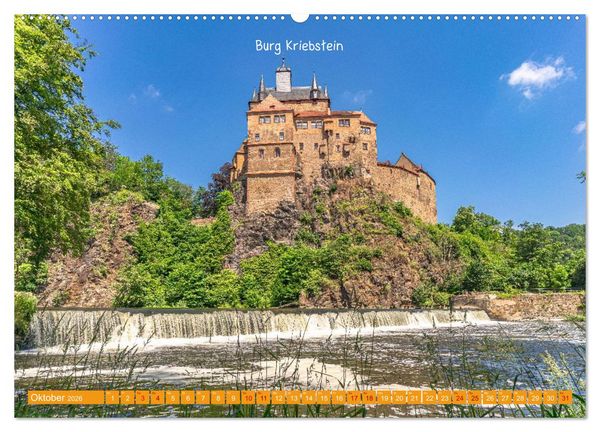 Produktbild: Mitteldeutschland - Landschaft und Kulturdenkmale (hochwertiger Premium Wandkalender 2026 DIN A2 quer), Kunstdruck in Hochglanz