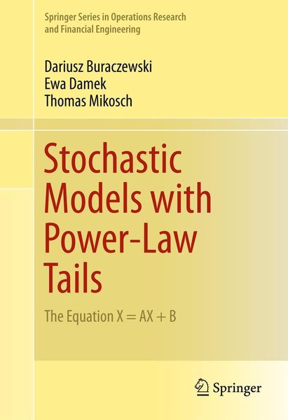 Produktbild: Stochastic Models with Power-Law Tails