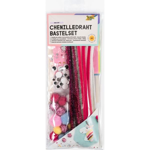 Produktbild: FOLIA&reg; Bastelset Pfeifenputzer Unicorn