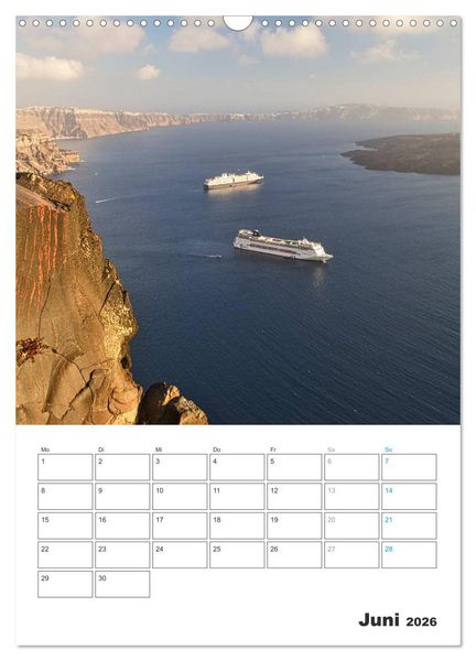 Produktbild: Santorin - Trauminsel Griechenlands (Wandkalender 2026 DIN A3 hoch), CALVENDO Monatskalender