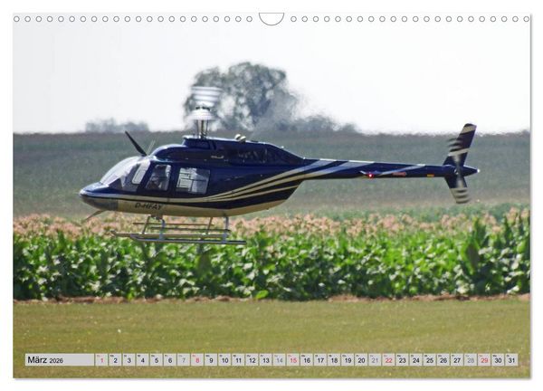 Produktbild: Semiscale-Modellhubschrauber (Wandkalender 2026 DIN A3 quer), CALVENDO Monatskalender