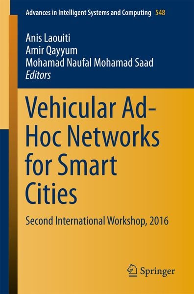 Produktbild: Vehicular Ad-Hoc Networks for Smart Cities