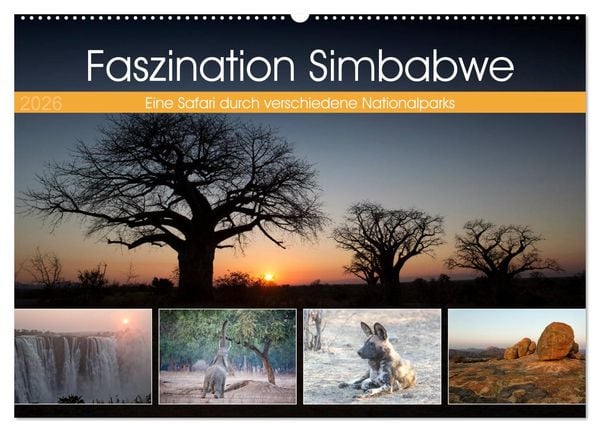 Produktbild: Faszination Simbabwe (Wandkalender 2026 DIN A2 quer), CALVENDO Monatskalender