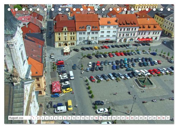 Produktbild: Visit Pilsen & Klatovy - Zwei b&ouml;hmische St&auml;dte - Ein perfekter Urlaubstag (Tischkalender 2026 DIN A5 quer), CALVENDO Monatskalender