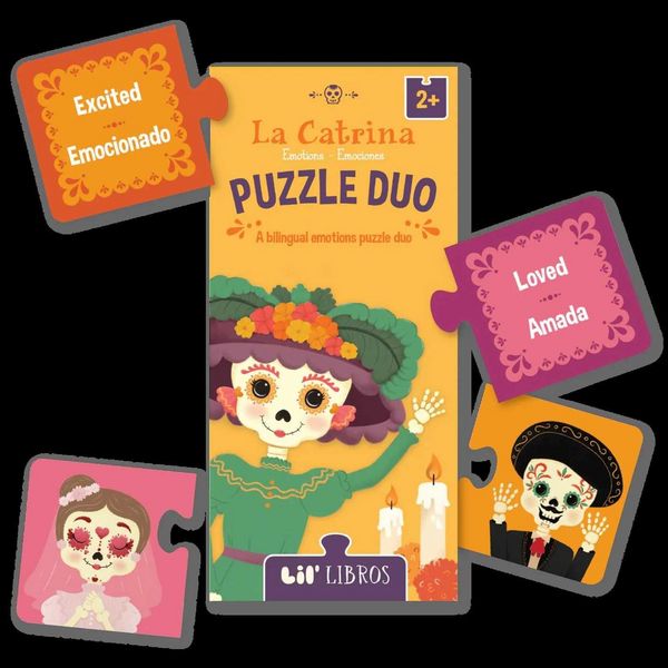 Produktbild: La Catrina Puzzle Duo 20 Piece (Bilingual: English/Spanish)
