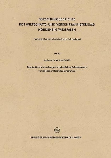 Produktbild: Feinstruktur-Untersuchungen an k&uuml;nstlichen Zellulosefasern verschiedener Herstellungsverfahren