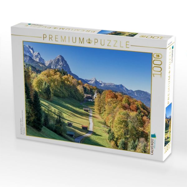 Produktbild: CALVENDO Puzzle Werdenfelser Land - Bayern | 1000 Teile Lege-Gr&ouml;&szlig;e 64x48cm Foto-Puzzle f&uuml;r gl&uuml;ckliche Stunden