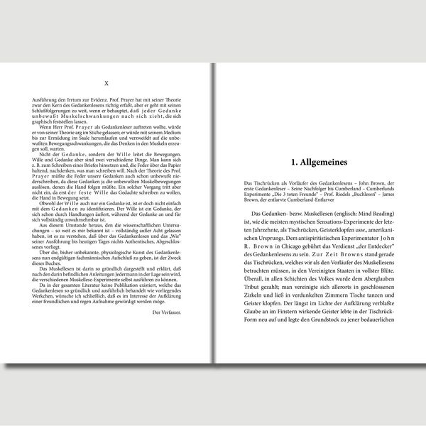 Produktbild: Das Gedankenlesen