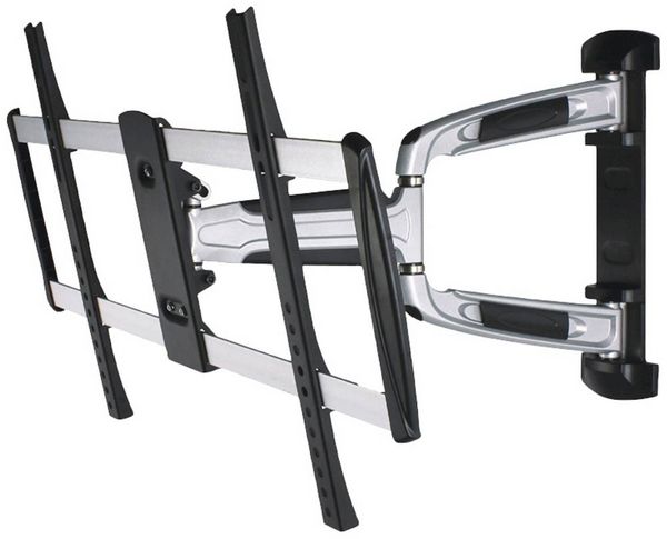 Produktbild: Neomounts LED-W700SILVER TV-Wandhalterung 81,3 cm (32") - 152,4 cm (60") Neigbar, Schwenkbar, Ausziehbar Zusammenklappbar