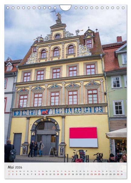 Produktbild: Erfurt - Zwischen Dom und Kr&auml;merbr&uuml;cke (Wandkalender 2026 DIN A4 hoch), CALVENDO Monatskalender