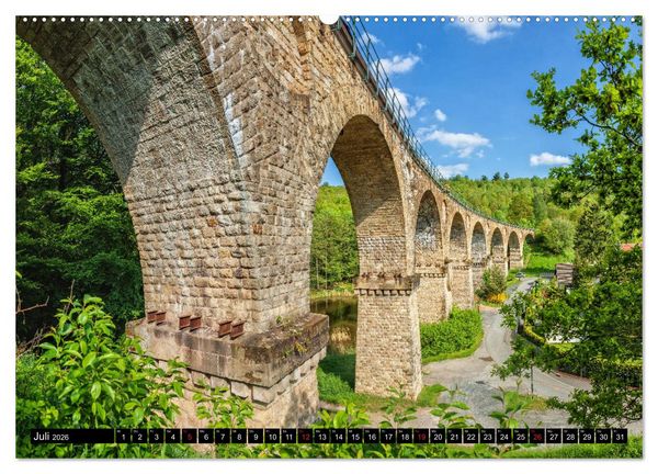 Produktbild: Br&uuml;cken des Landkreises Sonneberg (Wandkalender 2026 DIN A2 quer), CALVENDO Monatskalender