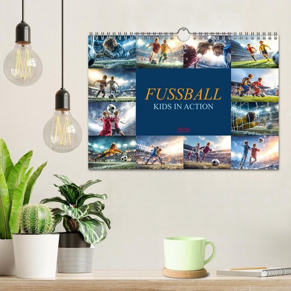 Produktbild: Fussball - Kids in Action (Wandkalender 2026 DIN A4 quer), CALVENDO Monatskalender